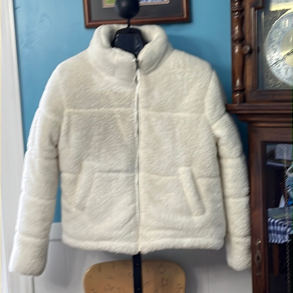 NWT Aeropostale fur jacket size larger, fits like medium